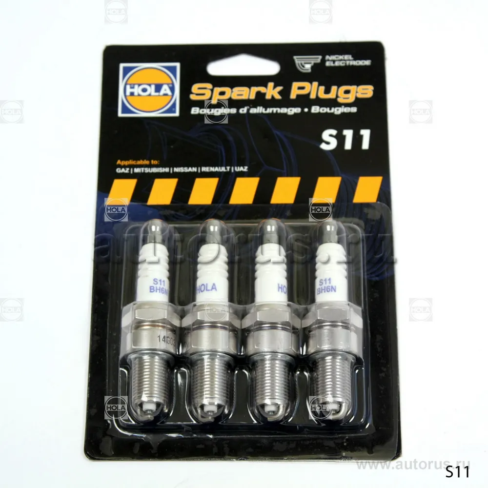 Свечи зажигания ZMZ 406 GAZ Gazelle/Sobol/Volga HOLA S11
