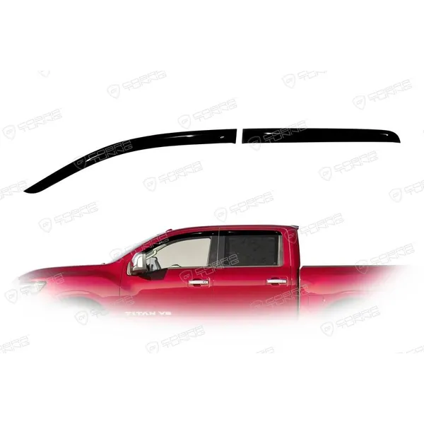 Дефлектора на окна Nissan Titan Crew Cab 2004-2015 деф.окон Cobra Tuning N18504