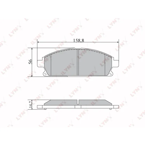 Колодки тормозные LYNXauto BD-5729