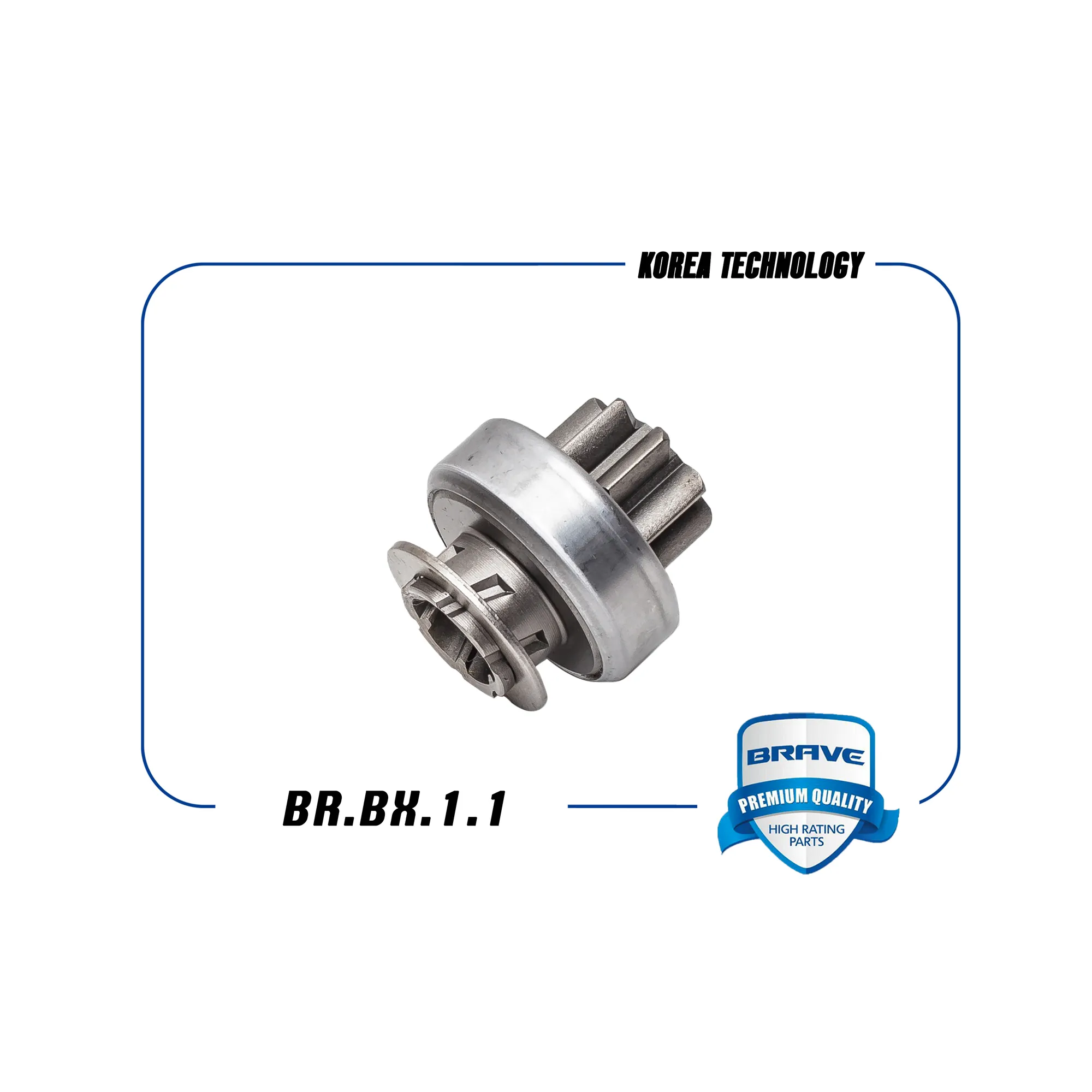 Бендикс стартера DAEWOO Matiz / KIA Rio/Spectra BRAVE BR.BX.1.1