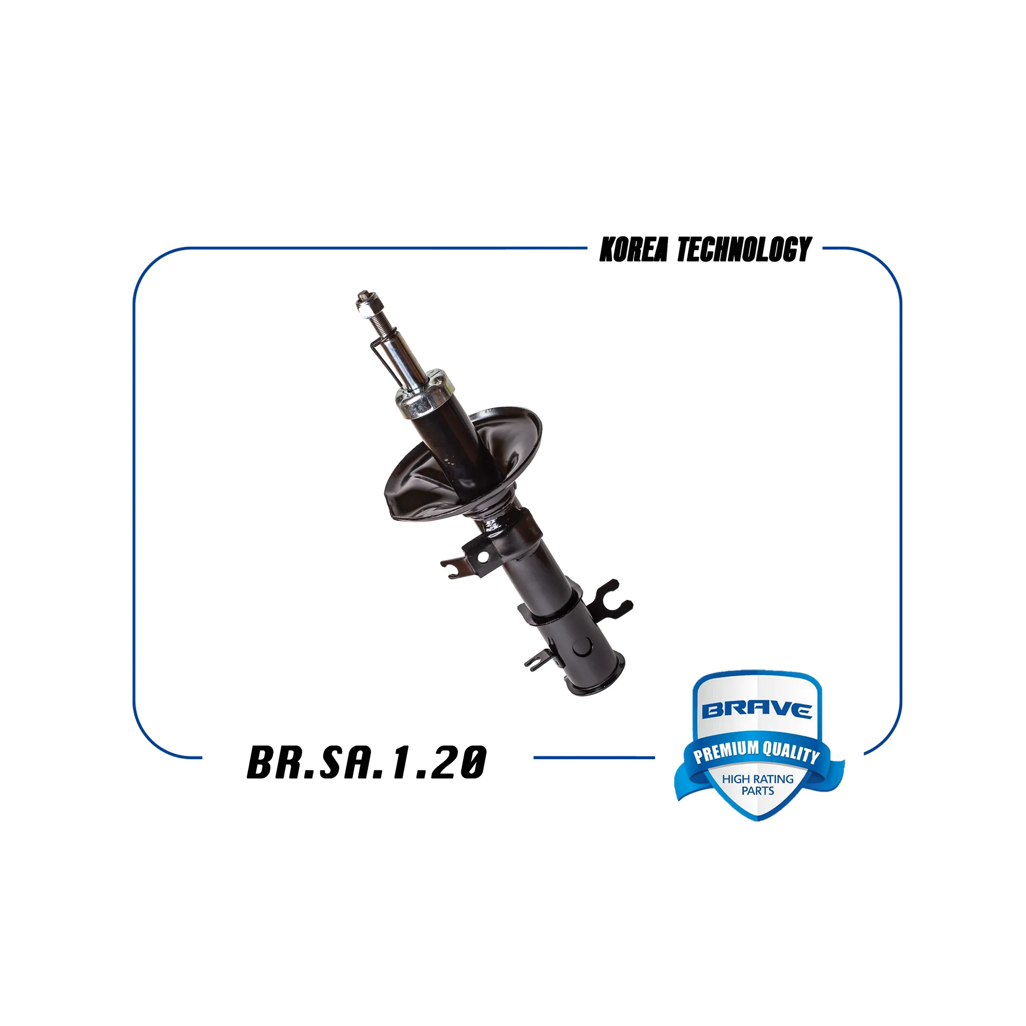 Амортизатор передний левый 96586887 BR.SA.1.20 Chevrolet Aveo Т200 03-08 газовый