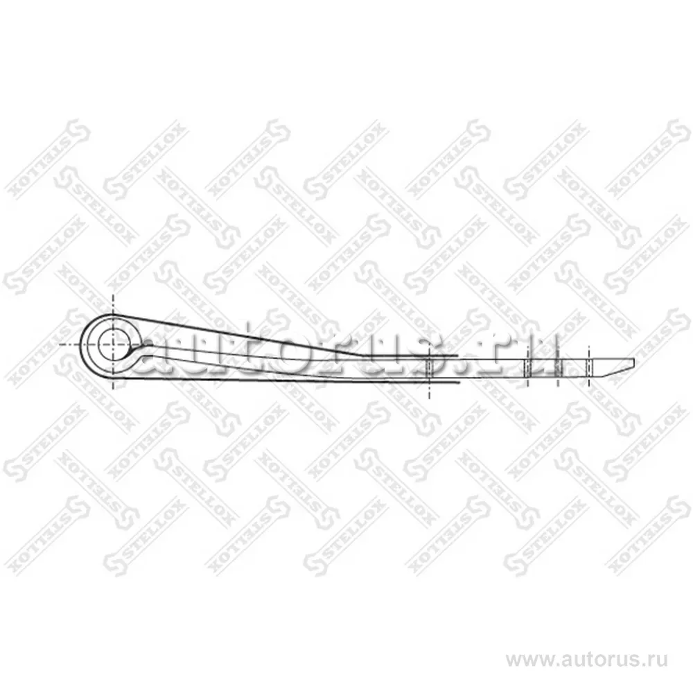 Полурессора однолистовая 1/48 500+445/295/50/70 S30 BPW STELLOX 8455640_SX