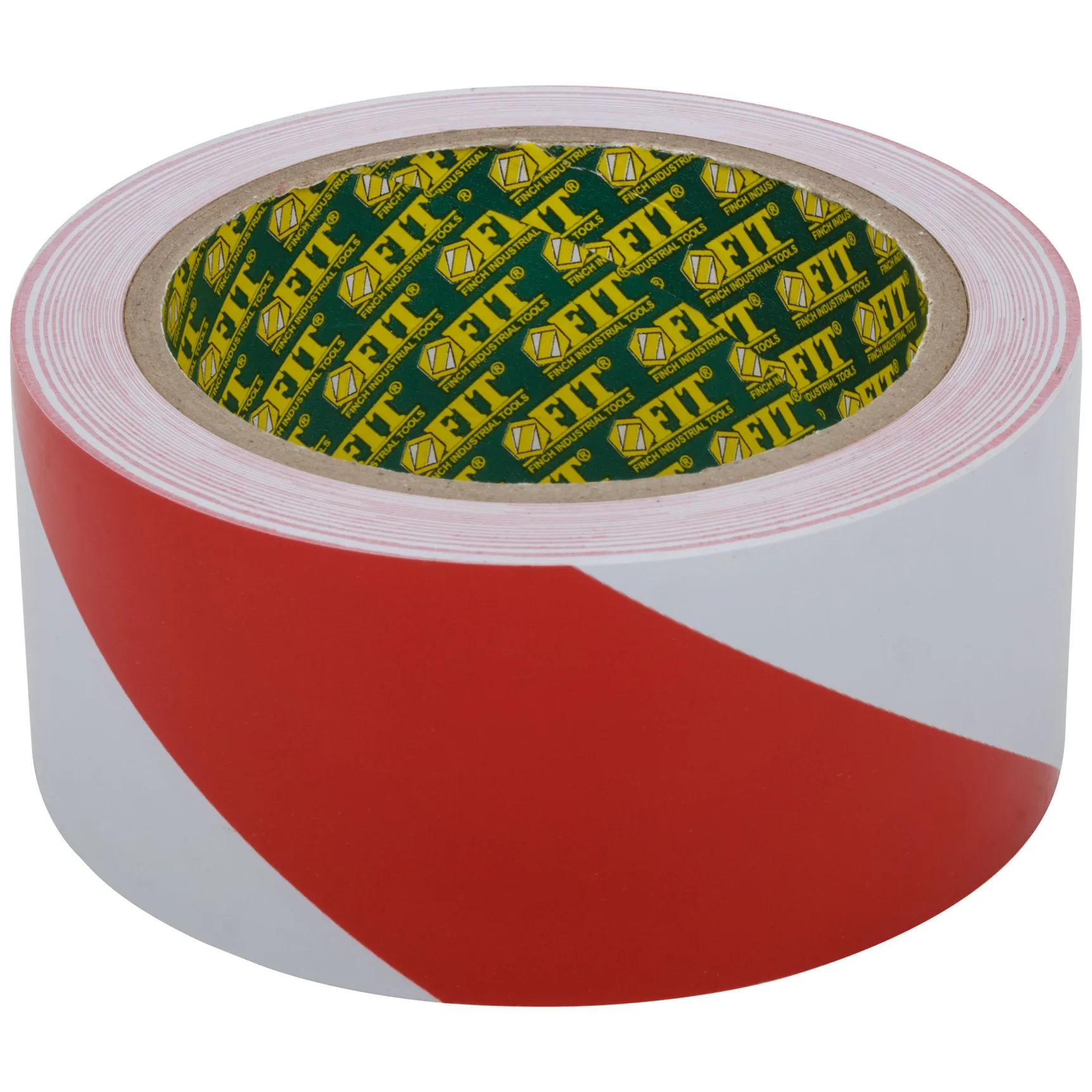 Лента разметочная клейкая (красно-белая) 50 мм х 25 м FIT 11858