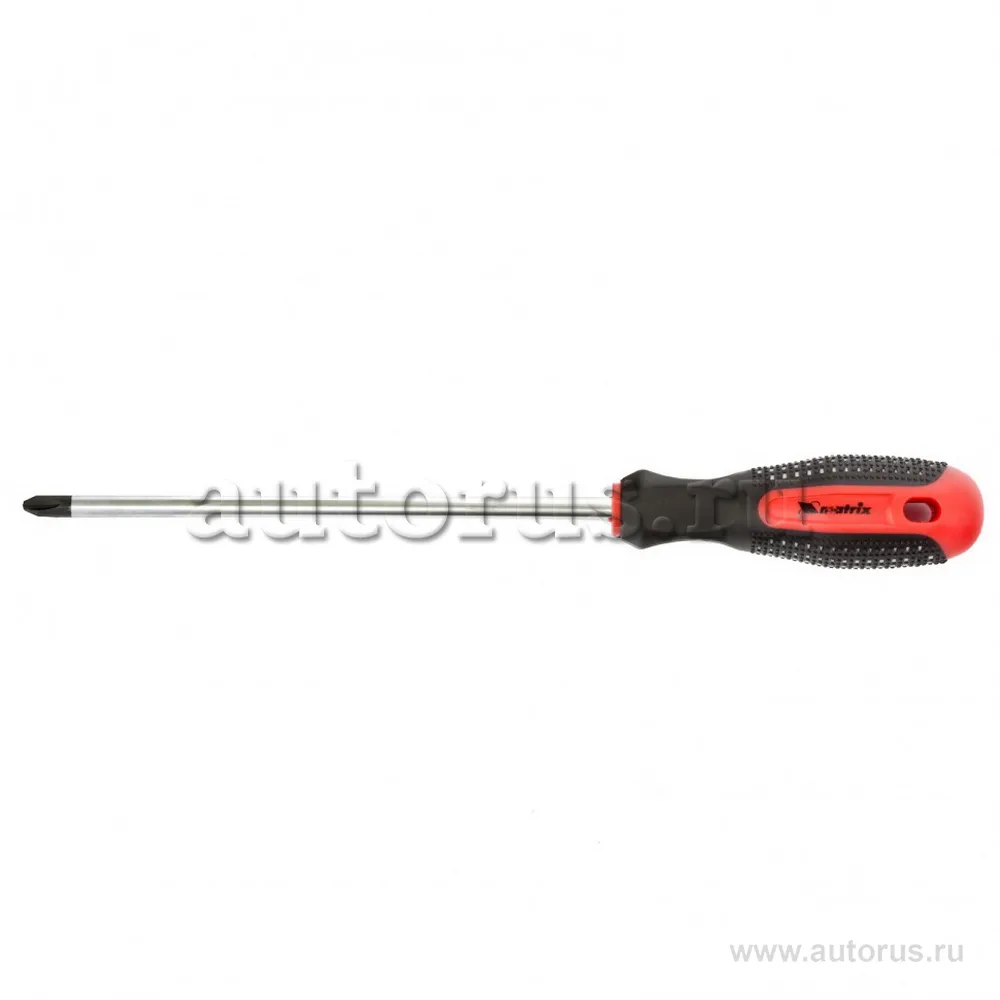 Отвертка Fusion, Ph3x200 мм, CrV, 3-х компонентная рукоятка anti slip MATRIX 11447