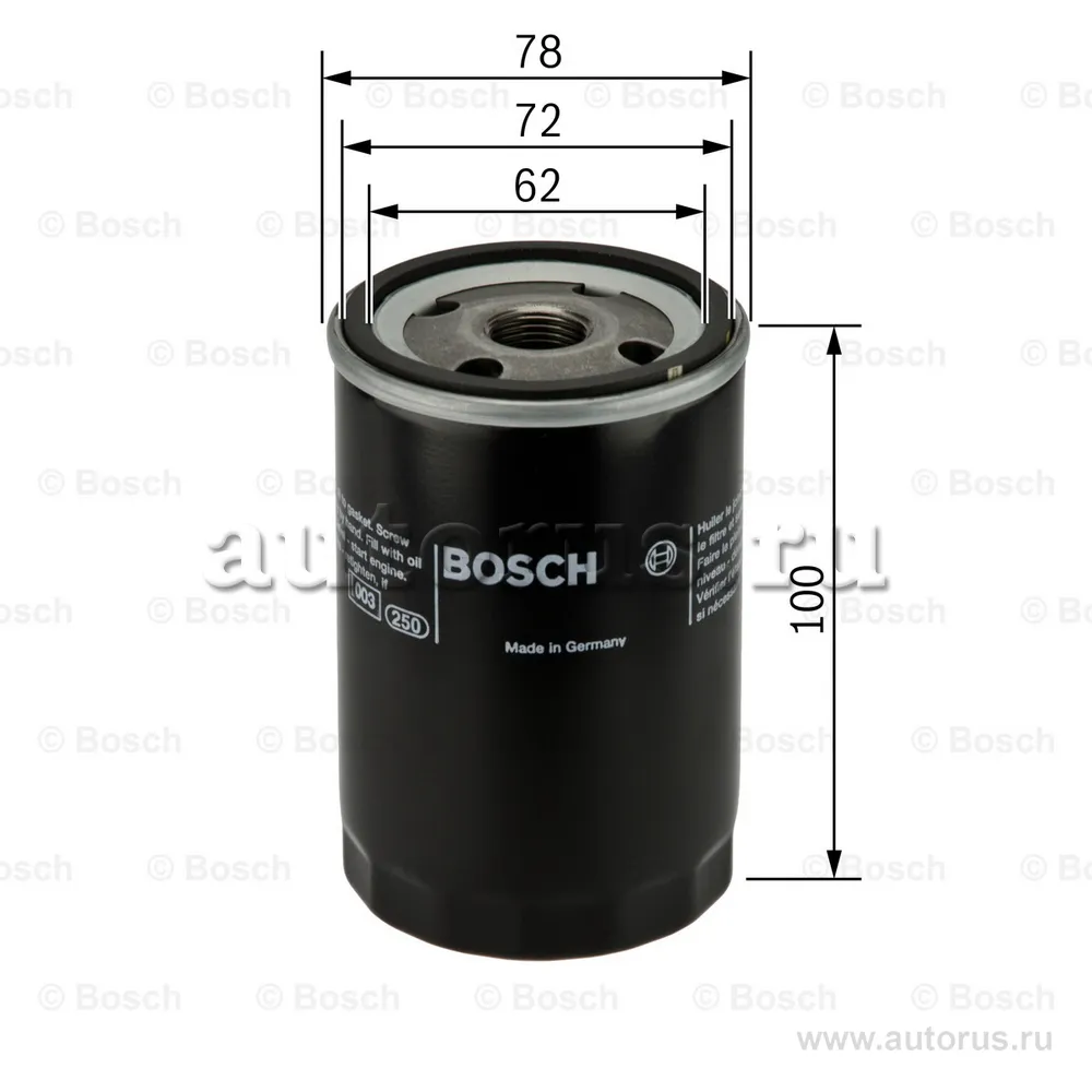 Фильтр масляный BOSCH 0 451 103 111
