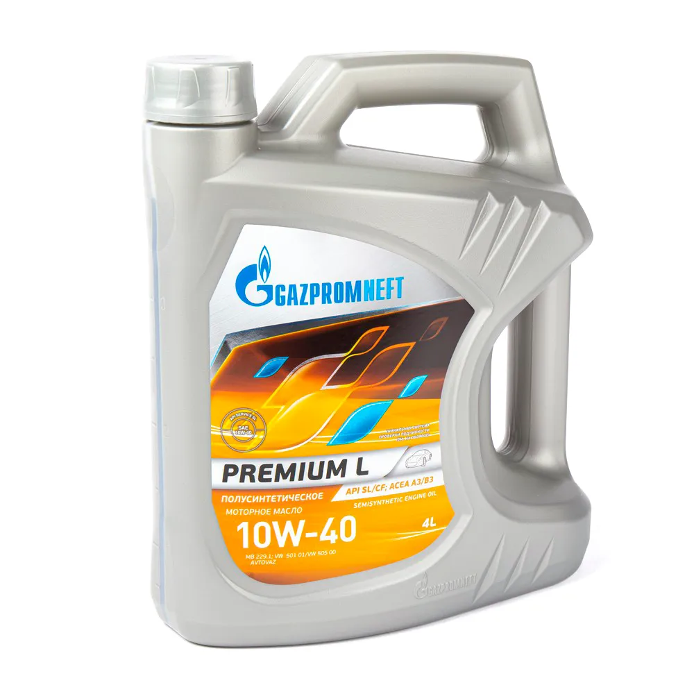 Масло моторное Gazpromneft Premium L 10W-40 полусинтетическое 4 л 2389907293/253140405