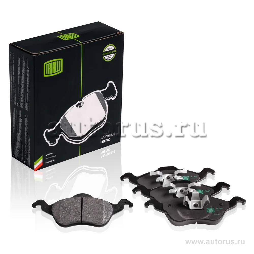 Колодки торм. для а/м Ford Focus I (98-) диск. перед. TRIALLI PF 1001
