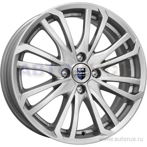 Диск литой R15 6J 4x98/58.5 ET35 КИК Рим блэк платинум 21435