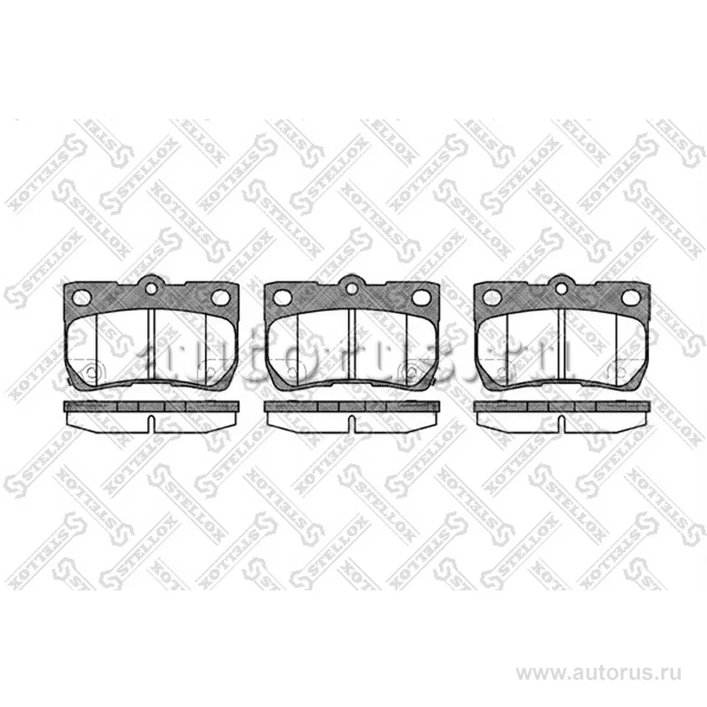 Колодки дисковые з. Lexus GS 300/430 STELLOX 1192 002-SX