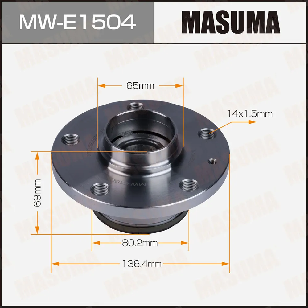 Ступичный узел rear MASUMA MW-E1504
