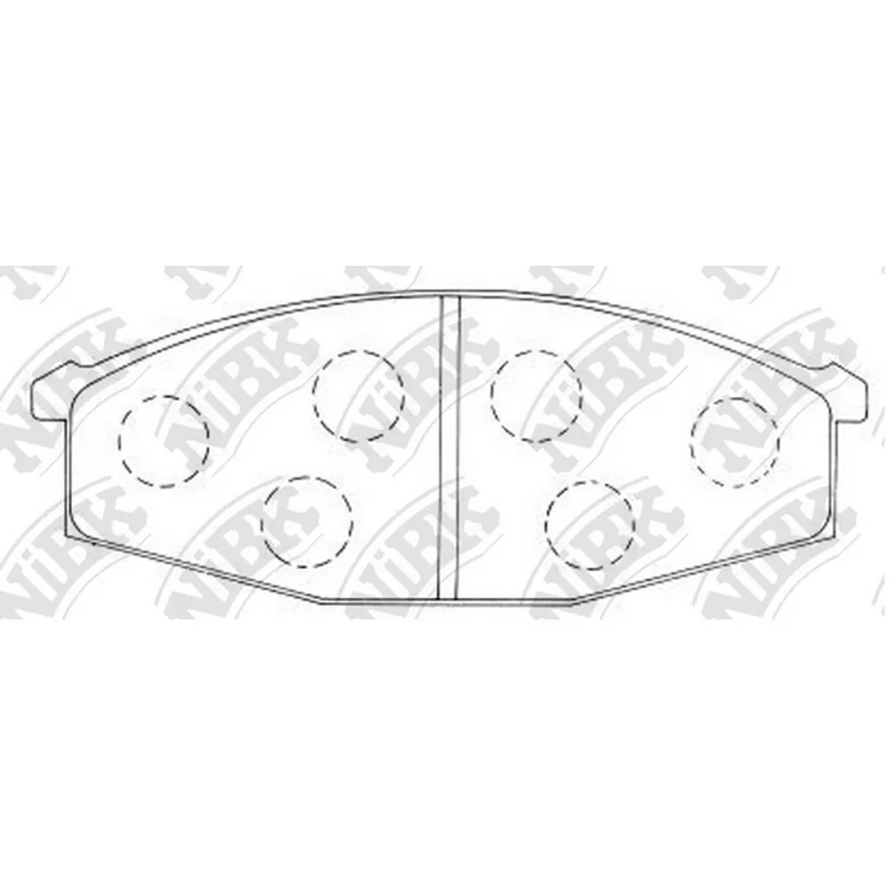 Колодки дисковые п. nissan patrol 2.8i 2.8td 3.2d 83-90 NIBK PN2132