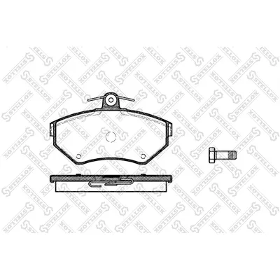 Колодки дисковые п. VW Caddy/Polo, Seat Toledo/Ibiza 1.4-1.9TDi/2.0 91-05 STELLOX 642000_SX