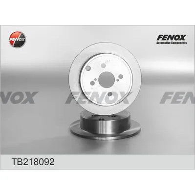 Диск тормозной задний TOYOTA COROLLA 02-, COROLLA LIFTBACK 00-02, COROLL FENOX TB218092