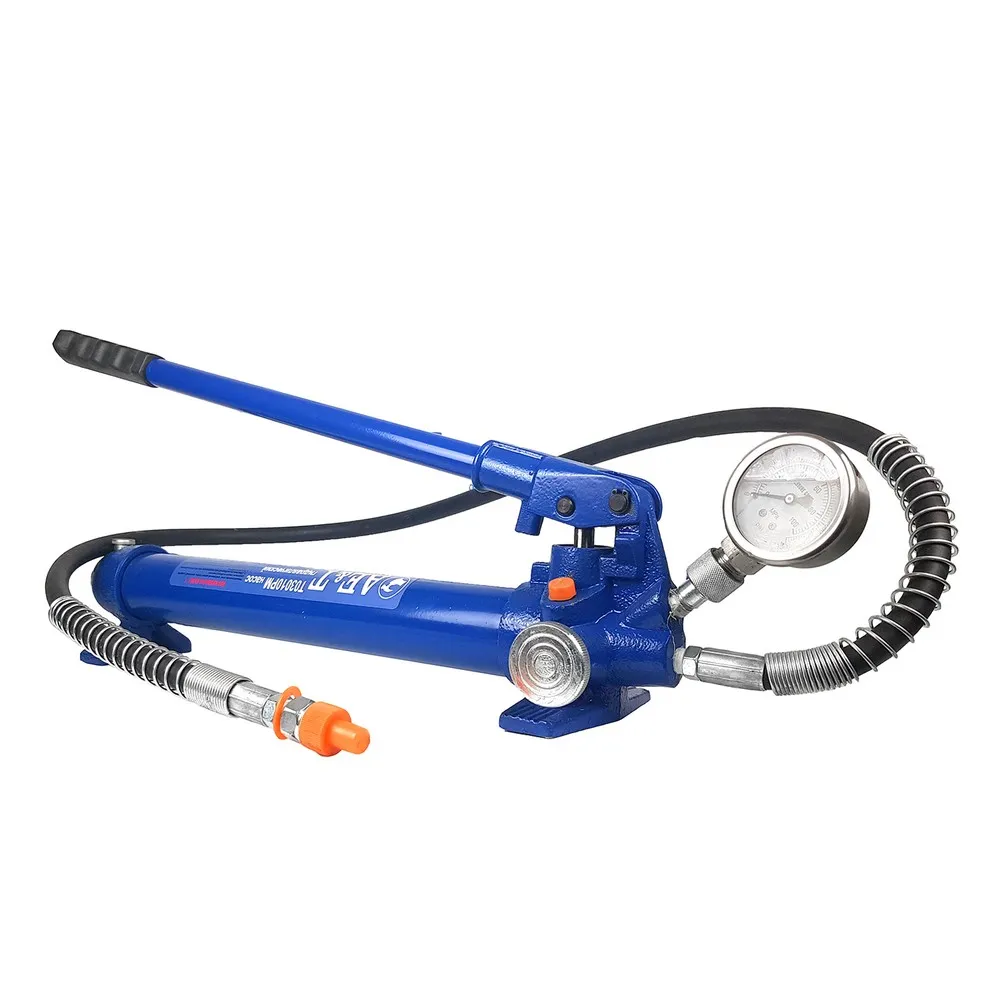 Насос гидравлический ручной 10т с манометром AE&T T03010PM