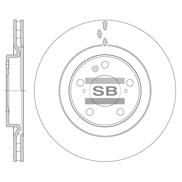 Диск тормозной передний HAVAL JOLION 2WD SANGSIN BRAKE SD8534