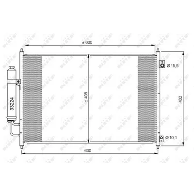 Радиатор кондиционера NRF 35873