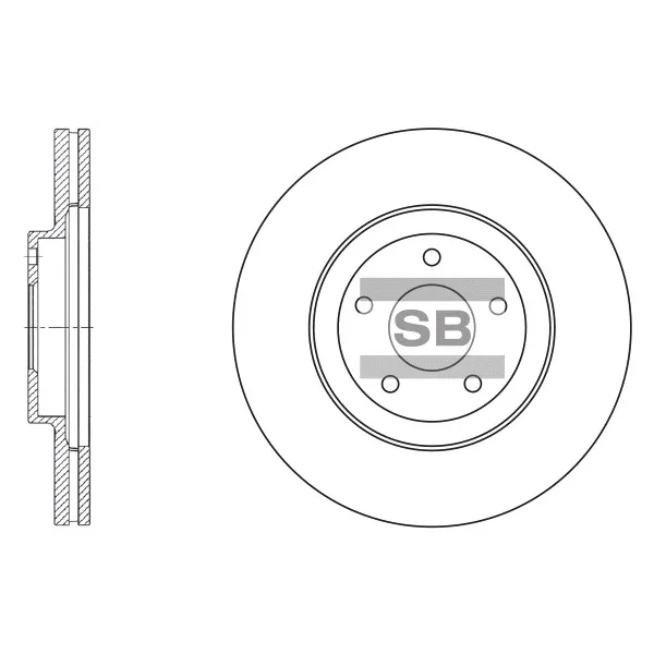 Диск тормозной SANGSIN BRAKE SD4210