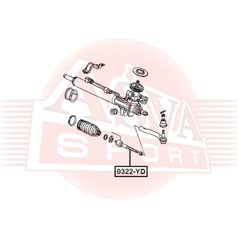 Тяга рулевая ASVA 0322-YD