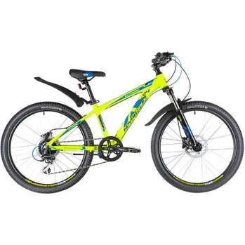 Велосипед 24 хардтейл Novatrack Extreme 8.HD (2020) количество скоростей 8 рама алюминий 13 зеленый
