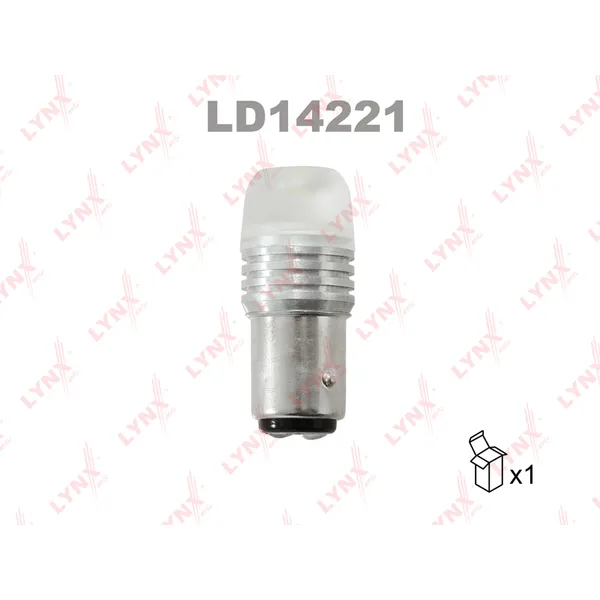 Лампа светодиодная 12V P21/5W 21/5W BAY15d 12000K LYNXauto LD14221
