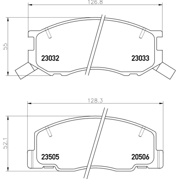 Колодки передние TOYOTA Estima/Previa/TownAce 96-> NISSHINBO NP1014