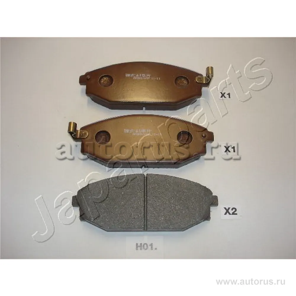 Колодки дисковые передние hyundai galloper 3.0i2.5td 98 JAPANPARTS PA-H01AF