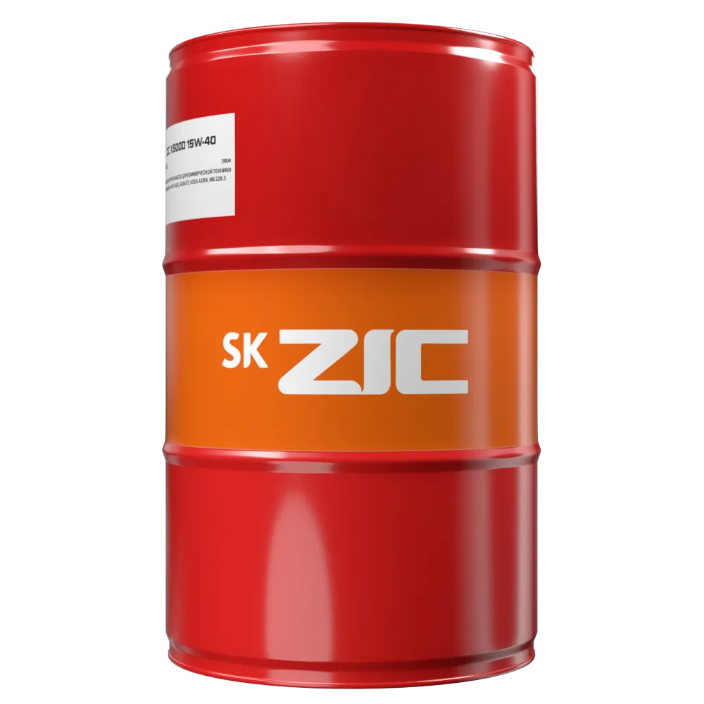 Масло ZIC X5000 15W-40 200 л ZIC 202604