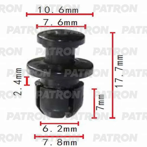 Клипса пластмассовая Acura,Honda применяемость: бампер PATRON P370360