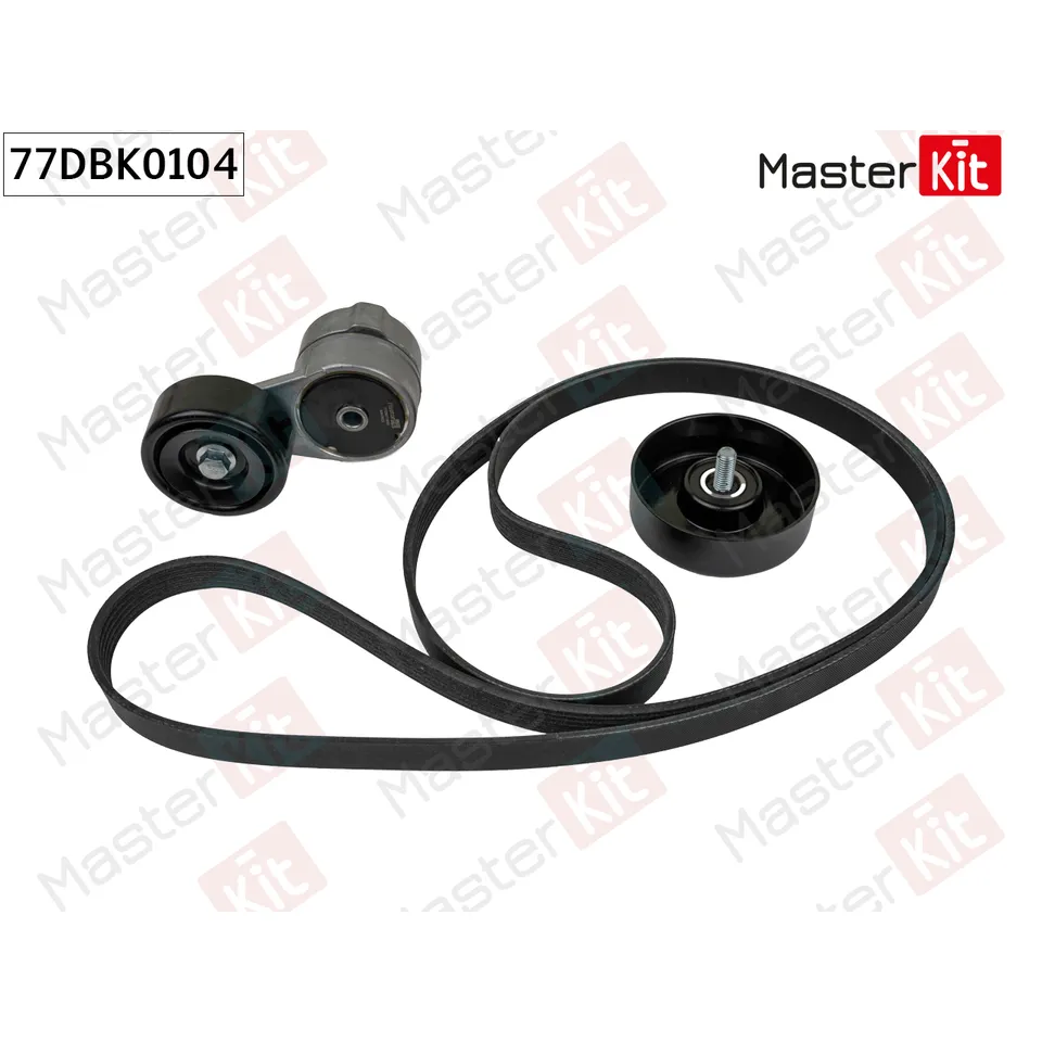 Комплект ремня приводного Hyundai SOLARIS I (RB) 2010 - MASTERKIT 77DBK0104