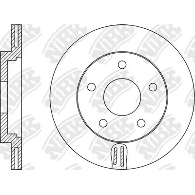 Диск тормозной передний MAZDA 3 III 2013> NIBK RN1564