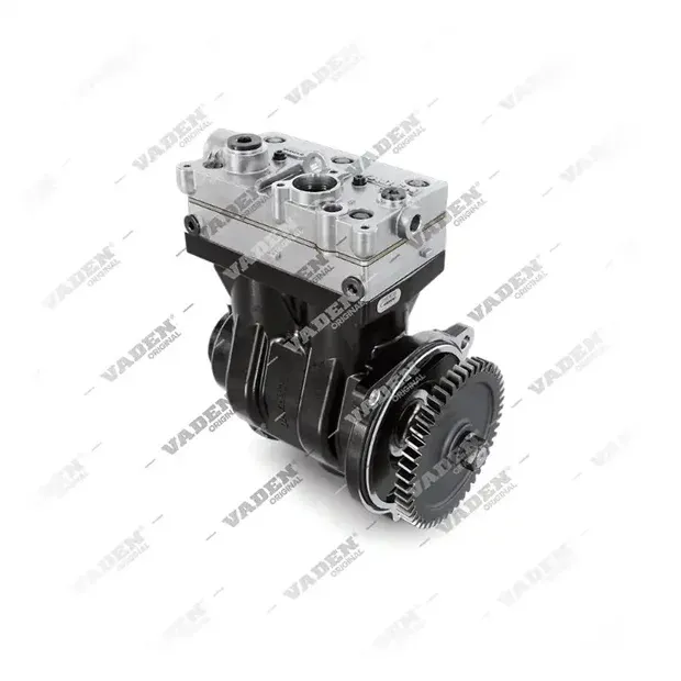 Компрессор воздушный 2-х цилиндровый (Wabco 412 704 018 0) с шестерней VADEN 1300190006