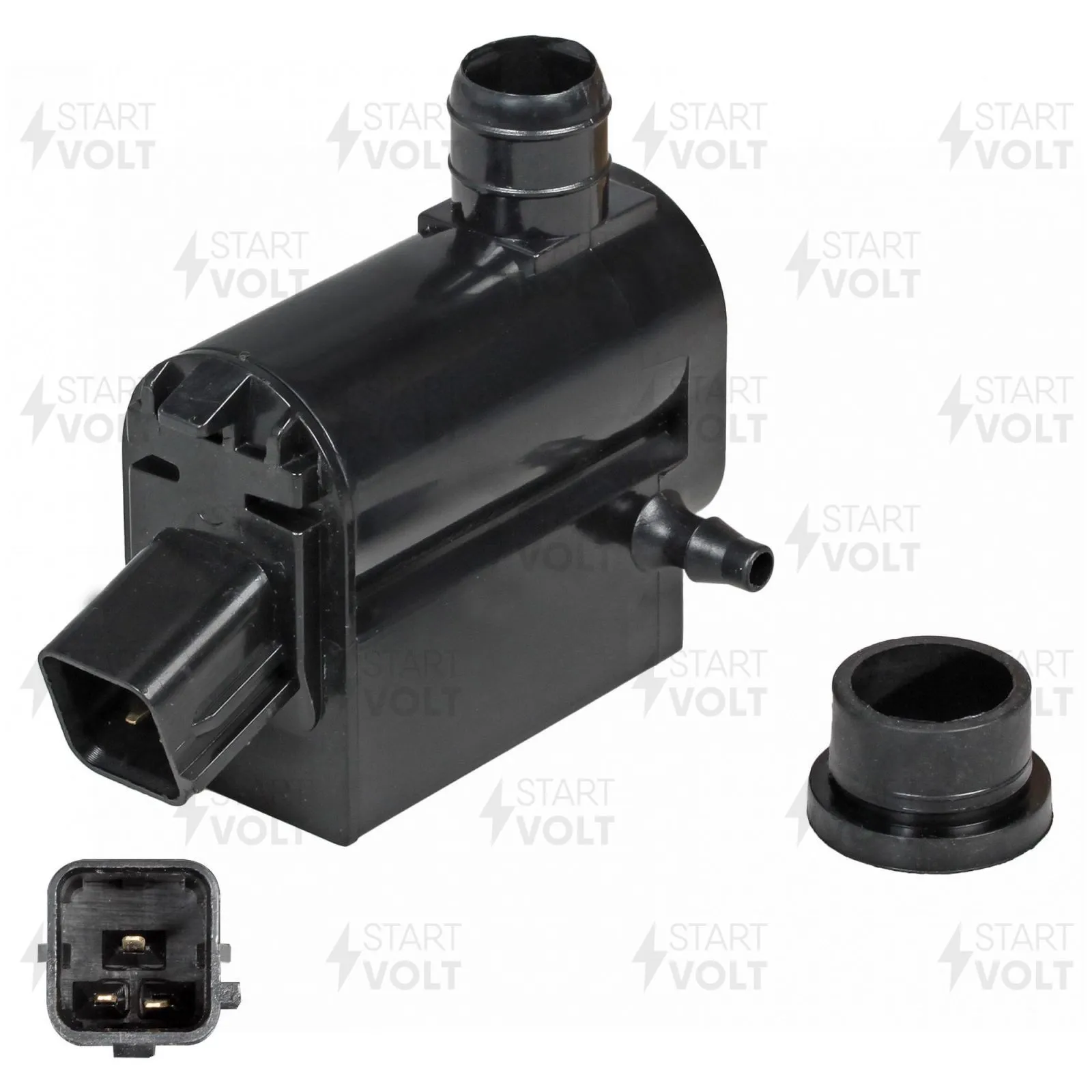Насос омывателя для а/м Hyundai/KIA Getz (02-)/Santa Fe (06-) (с задн. омыв.) STARTVOLT SWP 0801