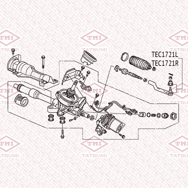Наконечник рулевой тяги R HONDA Civic 06-> TATSUMI TEC1721R