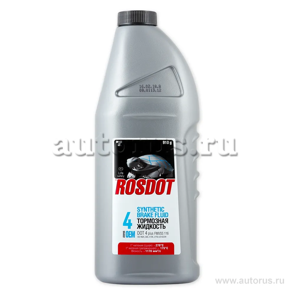 Жидкость тормозная DOT4 910 г 430101H03 ROSDOT 430101н03