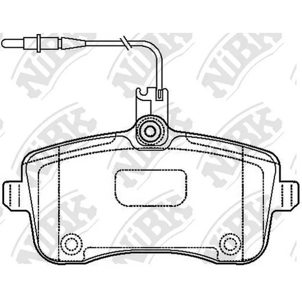 Колодки тормозные передние NIBK PN0469W