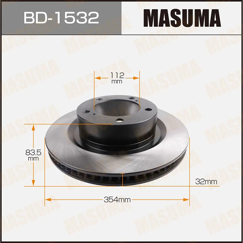 Диск тормозной передний для TOYOTA LAND CRUISER MASUMA BD-1532