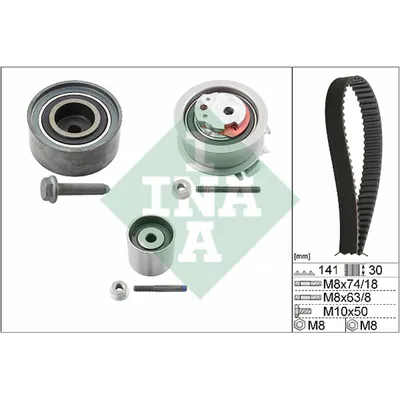 Ремень грм [141 зуб.,30mm] 3 ролика