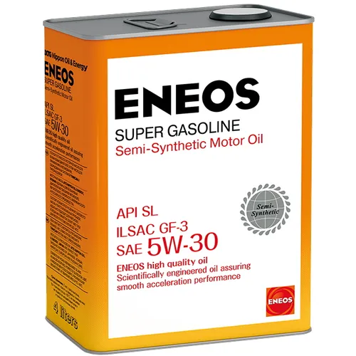 Масло моторное ENEOS Super Gasoline SL 5W-30 полусинтетическое 4 л oil1361