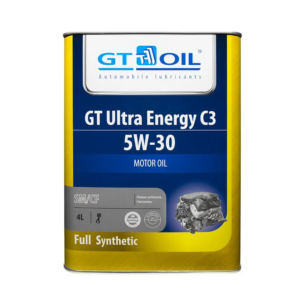 Масло моторное GT OIL GT Ultra Energy C3 5W-30 синтетическое 4 л 8809059407936