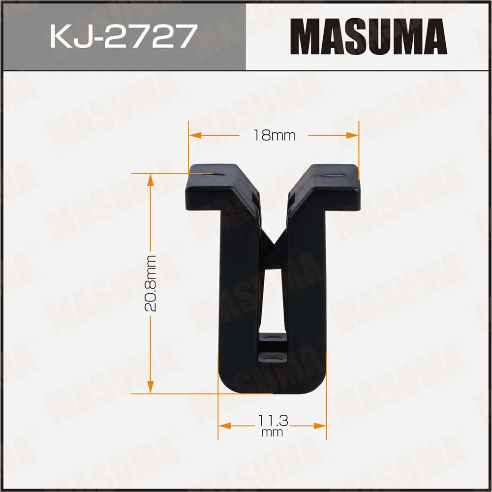 Клипса автомобильная уп.50 MASUMA KJ-2727
