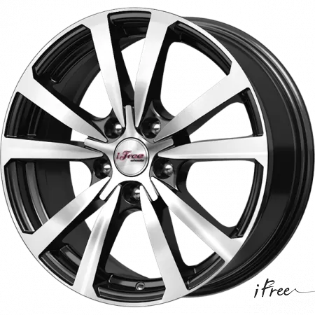 Диск литой R17 7J 5x114.3/67.1 ET35 IFREE Бэнкс Блэк Джек 577803