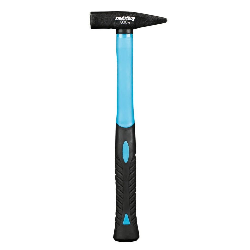 Молоток слесарный с прорезинен. фиберглассовой рукояткой, 300 г, Smartbuy tools (SBT-GH-300)/48 SMARTBUY SBT-GH-300