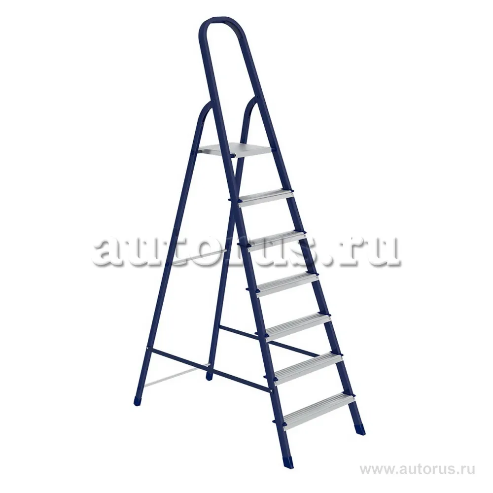 Стремянка, 7 ступеней, стальная, оцинкованные ступени СИБРТЕХ 97847