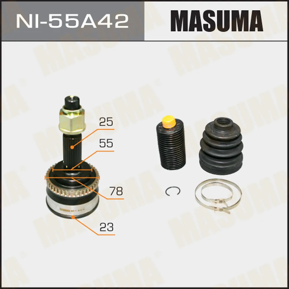 ШРУС наружный MASUMA NI-55A42