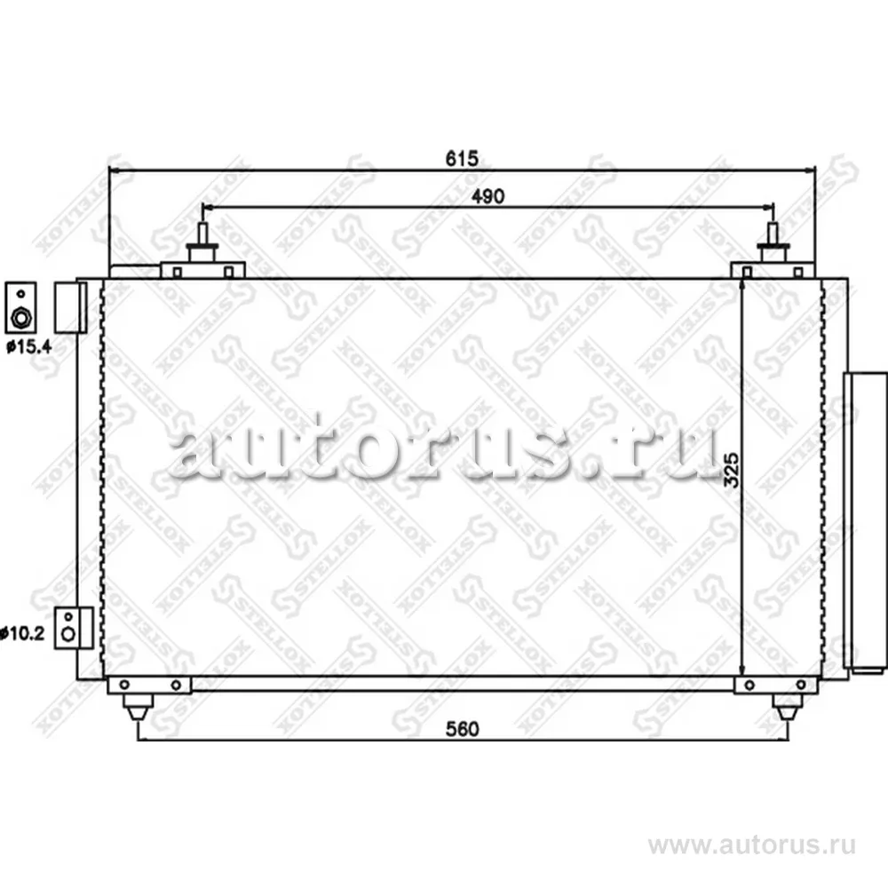 Радиатор конд. Toyota Celica 99-03 STELLOX 1045532_SX