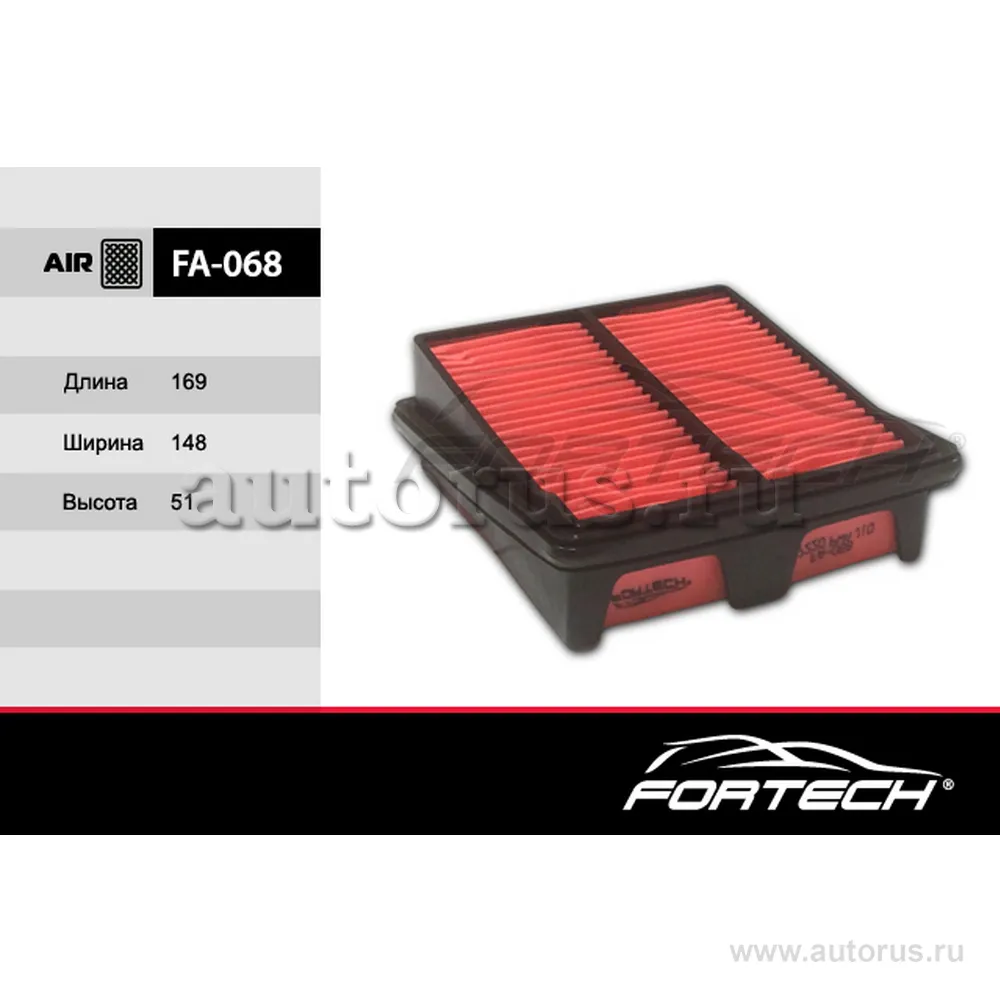 Фильтр воздушный FORTECH FA-068 (Корея) Honda City/Jazz II FORTECH FA068