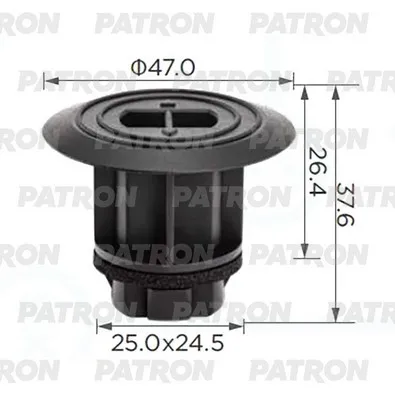 Клипса пластмассовая Клипса крепление порога молдинга Toyota Lexus PATRON P37-3834