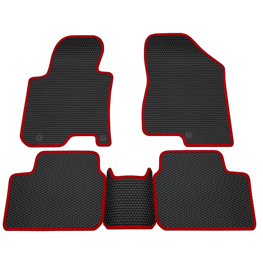 Коврики в салон EVA Соты Kia Ceed (12-18) Красный кант Rezkon 9121005204