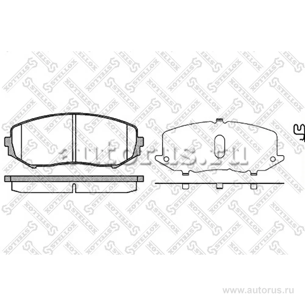 Колодки дисковые п. Suzuki Grand Vitara 1.6VVT/2.0i JLX STELLOX 001 097-SX