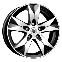 Диск литой R16 6.5J 5x114.3/66.1 ET45 КИК Crossline алмаз черный 66132
